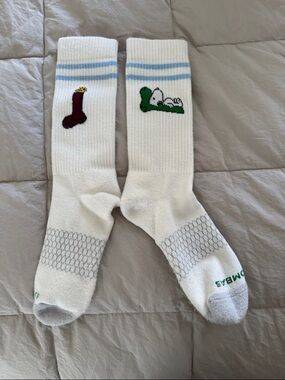 Bombas “Peanuts” White Calf Socks